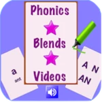 phonics and blends flashcards android application logo